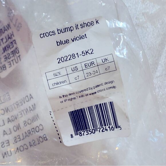 NWT Crocs Bump It Sneakers Shoes Toddler Sz 7 Gorgeous - Picture 6 of 6